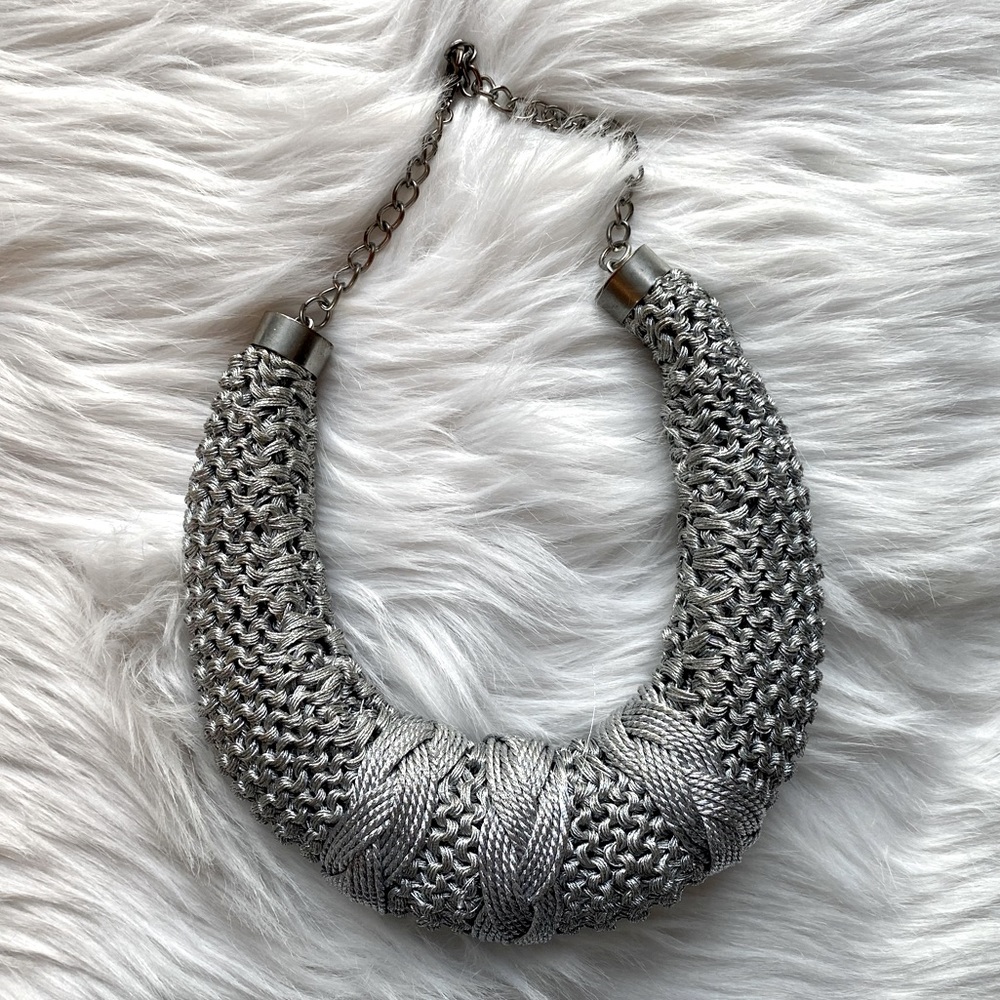 H&M Grey Silver Necklace